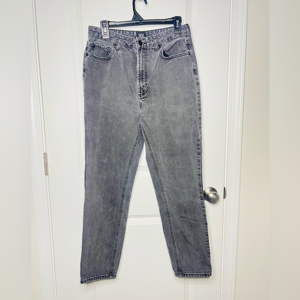 BDG Urban outfitters High RiseTapered Leg Mom Jeans charcoal Black Sz 30 Casual - Picture 10 of 10